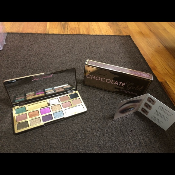 🎁 NIB Too Faced Chocolate Gold Palette 🎨 - Picture 2 of 5